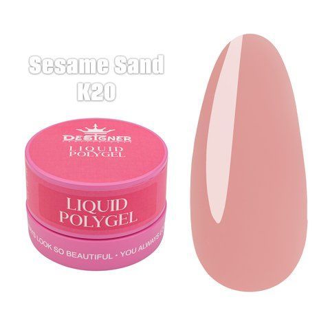 Рідкий полігель Designer Professional Liquid Polygel K20, в банці 30 мл DP-PL30-K20 фото