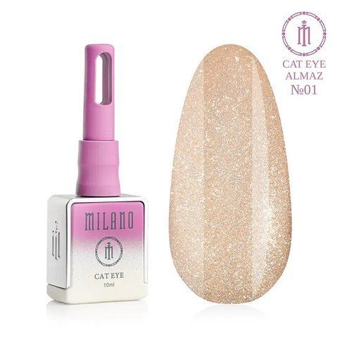 Гель-лак MILANO PREMIUM CAT EYE ALMAZ 01, 10 мл C-000011439 фото