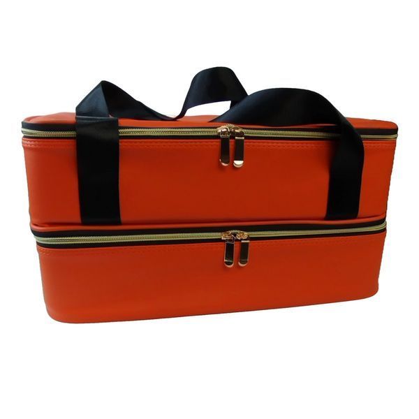 Сумка для косметолога, визажиста 24246 (2 отделения, 40 х 29 х 21 см), Оранжевая Bag-246-OR фото