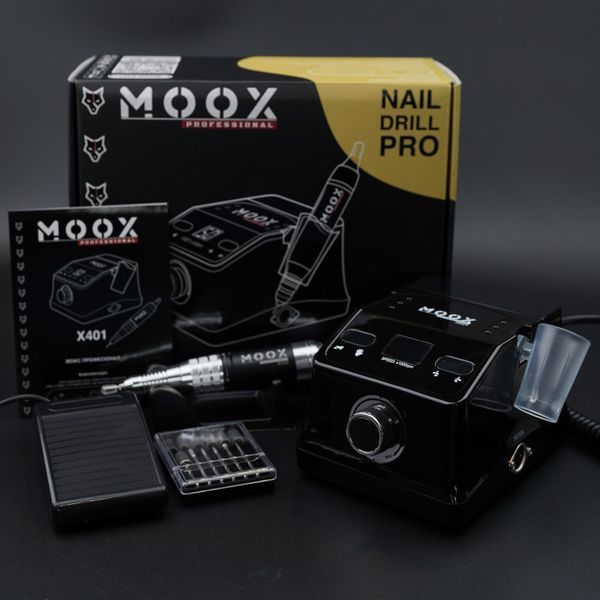 Фрезер для маникюра и педикюра MOOX X401, 50000 об/мин, 70W, Black Moox-401-BLK фото