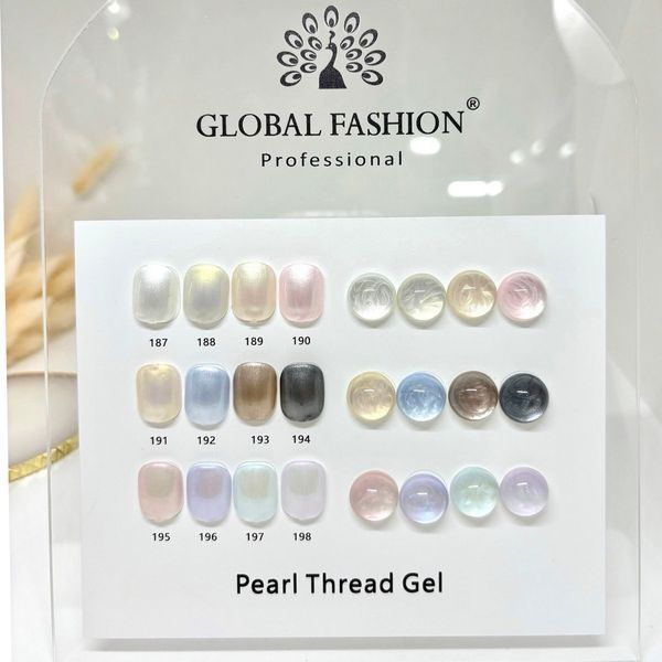 Гель-лак Global Fashion Pearl Thread 187, 8 мл 22818 фото