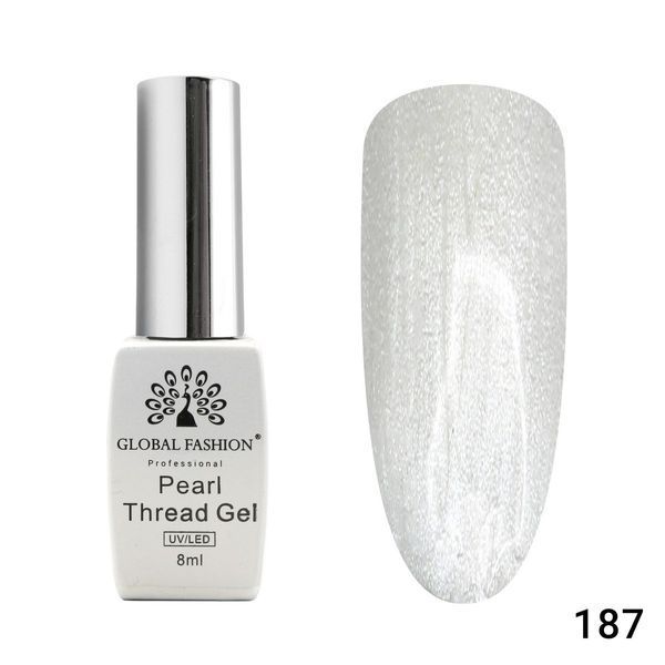 Гель-лак Global Fashion Pearl Thread 187, 8 мл 22818 фото