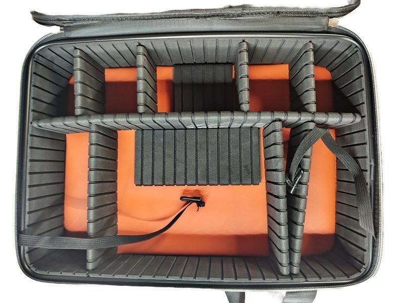Сумка для косметолога, визажиста 24246 (2 отделения, 40 х 29 х 21 см), Оранжевая Bag-246-OR фото