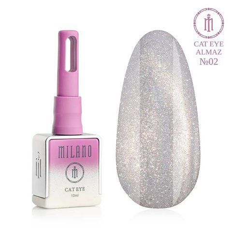 Гель-лак MILANO PREMIUM CAT EYE ALMAZ 02, 10 мл C-000011440 фото