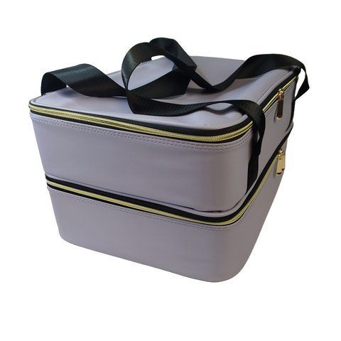 Сумка для косметолога, візажиста 24246 (2 відділення, 40 х 29 х 21 см), Бузкова Bag-246-SI фото