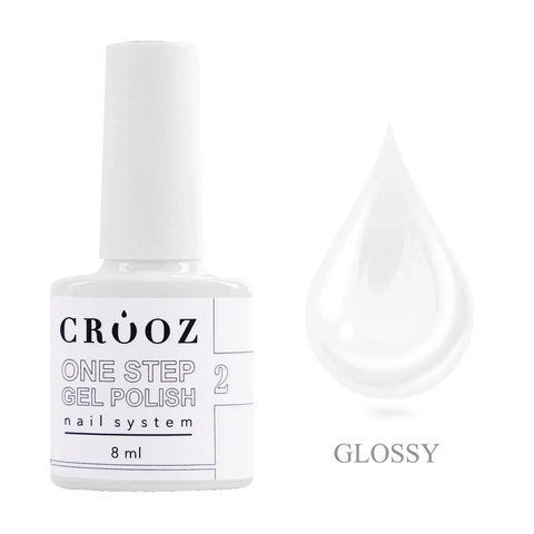 CROOZ ONE STEP GEL POLISH 3 в 1 (база, колір, топ) #2, 8 мл CROOZ-31-02 фото