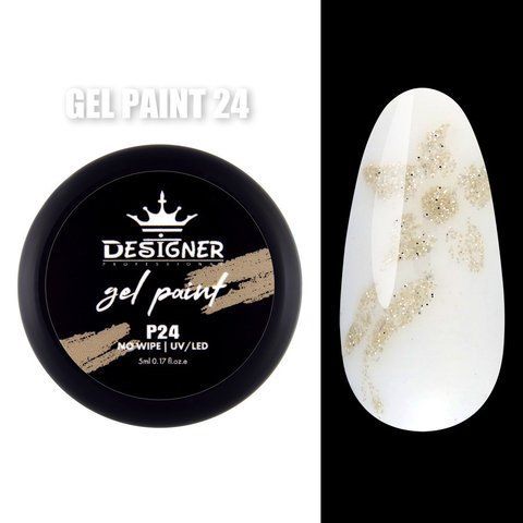 Гель-краска для дизайна Designer Professional Gel Paint No Wipe 24, 5 мл DP-GP-24 фото