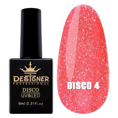 Гель-лак Designer Professional Disco Gel Polish, 9 мл, 04 DP-DGP-04 фото