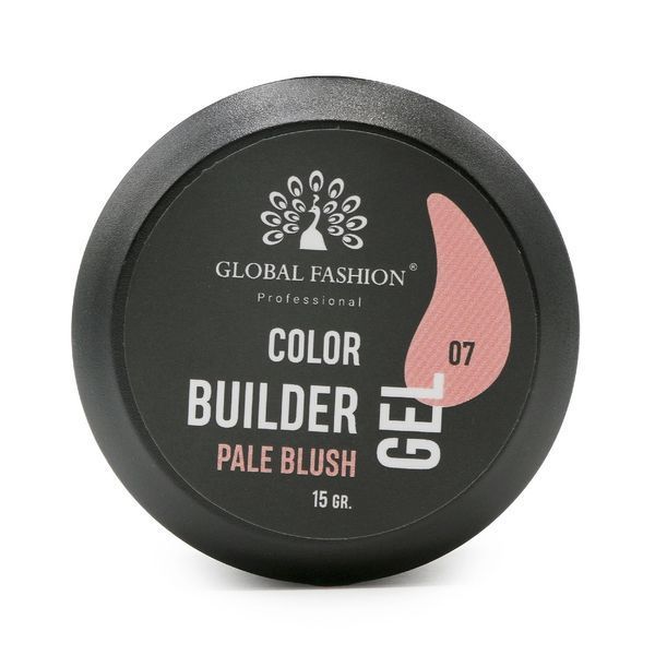 Гель для моделирования ногтей Global Fashion Color Builder Gel #07 Pale blush, 15 г 19783 фото