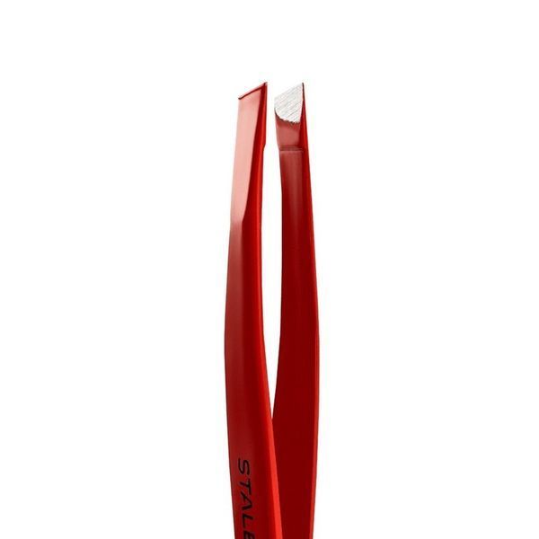 Пинцет для бровей STALEKS PRO EXPERT 11 TYPE 3 RED TE-11/3 TE-11/3r фото