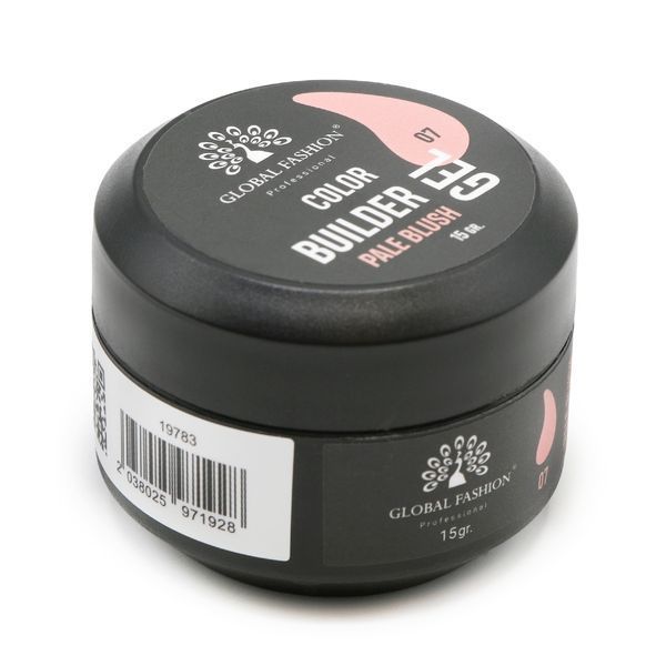 Гель для моделирования ногтей Global Fashion Color Builder Gel #07 Pale blush, 15 г 19783 фото