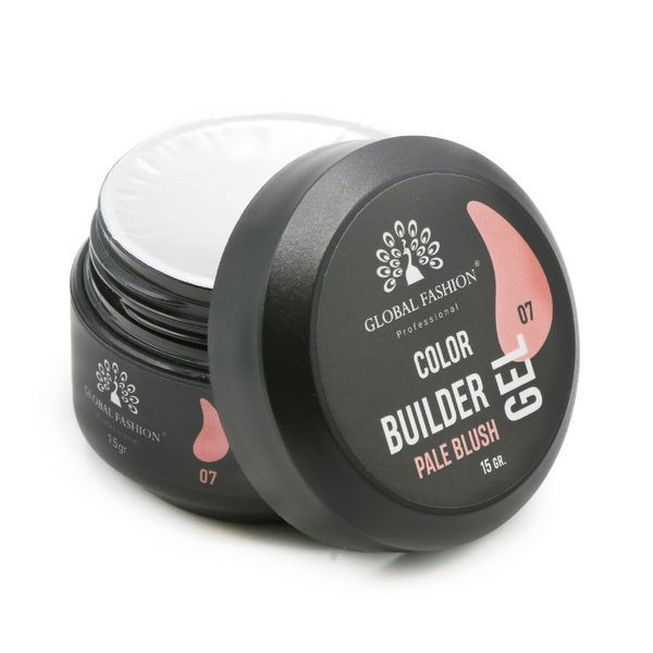 Гель для моделирования ногтей Global Fashion Color Builder Gel #07 Pale blush, 15 г 19783 фото