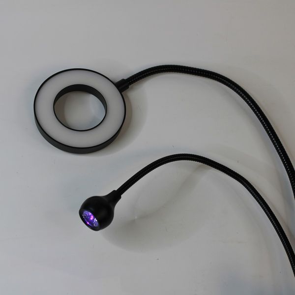 Настільна акумуляторна UV/LED-лампа для сушіння нігтів із додатковою кільцевою лампою FX-212 FX-212 фото