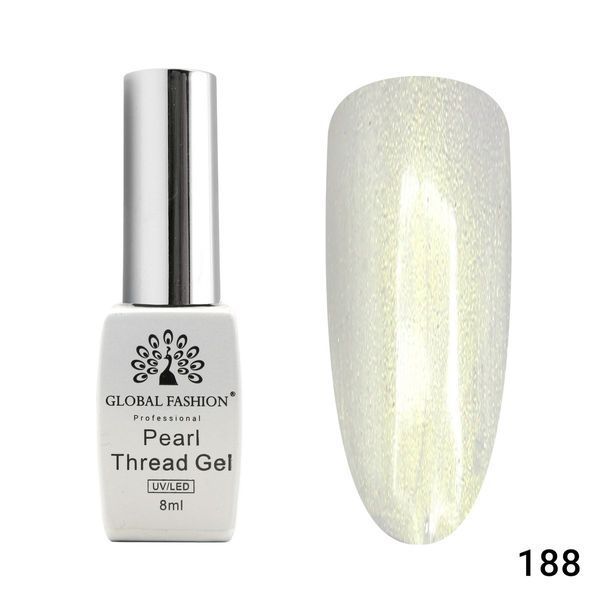 Гель-лак Global Fashion Pearl Thread 188, 8 мл 22819 фото