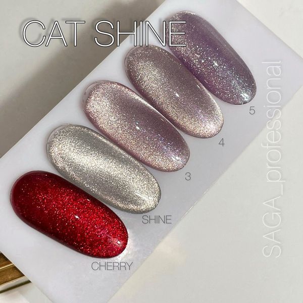 Гель-лак &laquo;котяче око&raquo; SAGA Professional Cat Shine gel polish #5, 9 мл SG-CSHA-05 фото