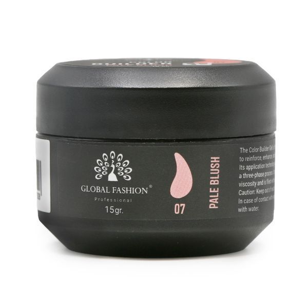 Гель для моделирования ногтей Global Fashion Color Builder Gel #07 Pale blush, 15 г 19783 фото