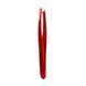 Пинцет для бровей STALEKS PRO EXPERT 11 TYPE 3 RED TE-11/3 TE-11/3r фото 1