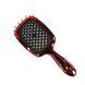 Гребінець HollowComb SUPERBRUSH PLUS, Червоний-Чорний HC-RED-BLK фото 1