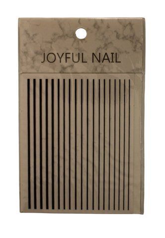 Смужки (стрічка) для нігтьового дизайну JOYFUL Nail, Чорні Gf-NAILJF-07 фото