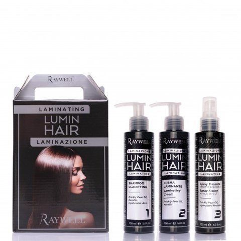 Набор термоактивной ламинации волос Raywell Lumin hair, 3 х 150 ml RR499 фото