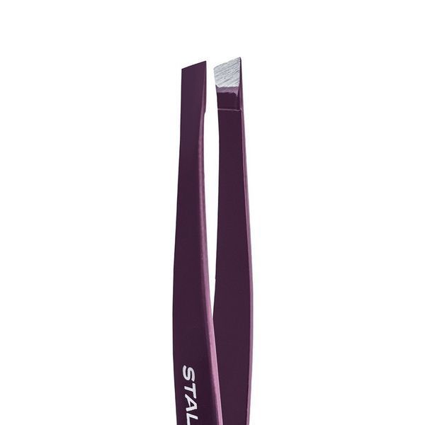 Пинцет для бровей STALEKS PRO EXPERT 11 TYPE 3 VIOLET TE-11/3 TE-11/3v фото