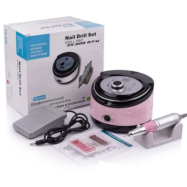 Фрезер для манікюру Nail Drill ZS-606 PINK 65 Ват 45 000 об ZS-606-65-45-PINK фото