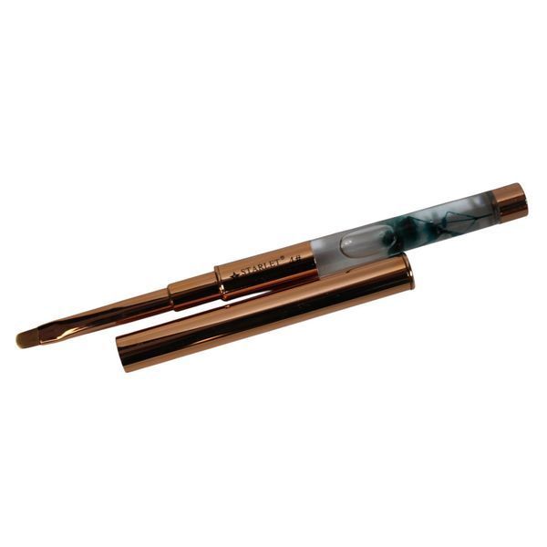 Кисть для гелю Starlet Professional Nail Art Brushes овальна з ковпачком #4 STB-NAB-04 фото