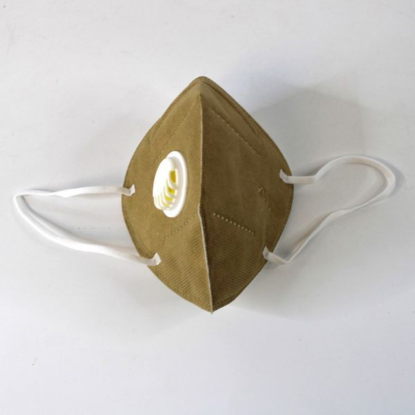 Захисна маска-респіратор з клапаном KN95, Хакі MASK-KN95-H фото