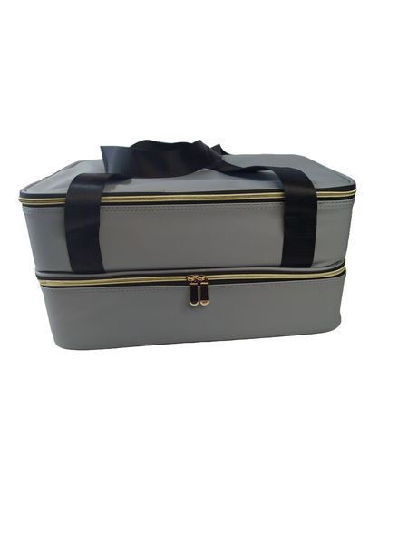 Сумка для косметолога, визажиста 24246 (2 отделения, 40 х 29 х 21 см), Серая Bag-246-GR фото