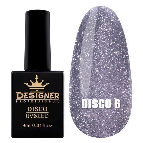 Гель-лак Designer Professional Disco Gel Polish, 9 мл, 06 DP-DGP-06 фото