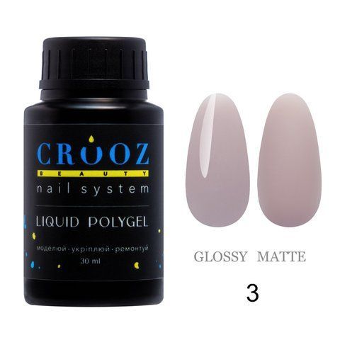 Рідкий полігель CROOZ LIQUID POLYGEL #3, банка вузька, 30 мл CR-LQP-BTL-03 фото