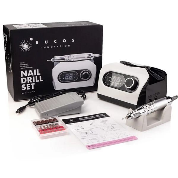 Фрезер для маникюра Nail Drill ZS-717 PRO WHITE 65 Ватт, 45 000 об/мин ZS-717-65-45-W фото