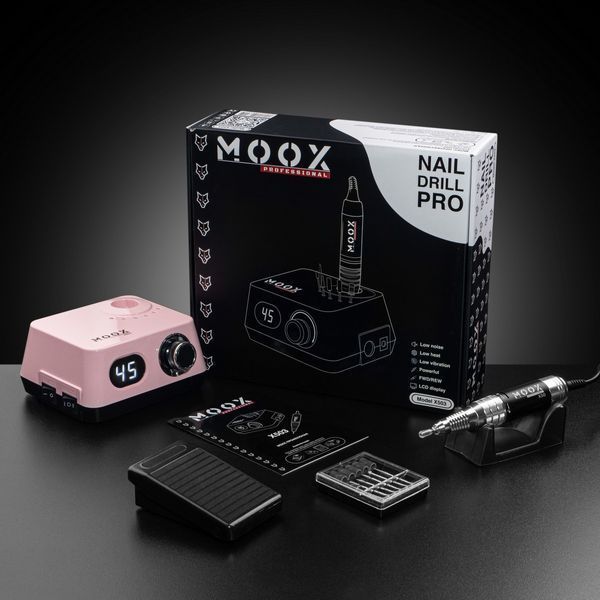 Фрезер для маникюра и педикюра MOOX X503, 45 000 об/мин, 70 W, Розовый Moox-503-R фото