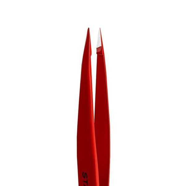 Пінцет для брів STALEKS PRO EXPERT 11 TYPE 5 RED TE-11/5 TE-11/5r фото