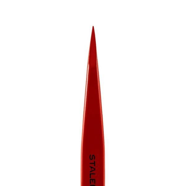 Пінцет для брів STALEKS PRO EXPERT 11 TYPE 5 RED TE-11/5 TE-11/5r фото