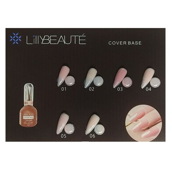База для гель лаку Lilly Beaute Cover Base French #1, 12 мл LB-BASE-CB-01 фото