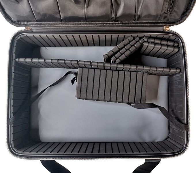 Сумка для косметолога, визажиста 24246 (2 отделения, 40 х 29 х 21 см), Серая Bag-246-GR фото