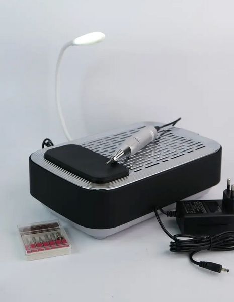 Аппарат для маникюра с вытяжкой, подсветкой и аккумулятором BQ-858-3 PRO BQ858-3-PRO фото
