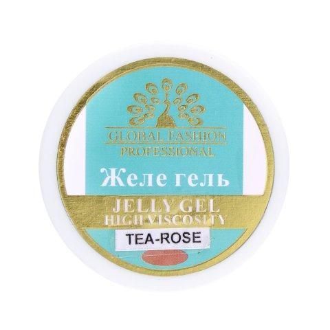 Моделювальний гель-желе високої в'язкості, камуфляж, Global Fashion 15 г, Tea Rose 2012 фото