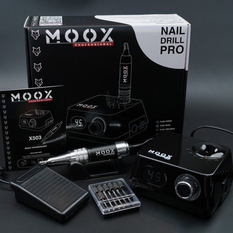 Фрезер для манікюру та педикюру MOOX X503 45 000 об/хв, 70 W, Black Moox-503-BLK фото