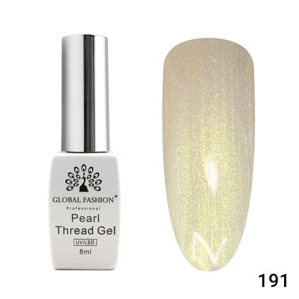 Гель-лак Global Fashion Pearl Thread 191, 8 мл 22822 фото