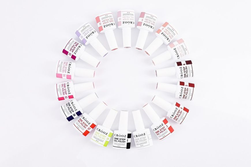 CROOZ ONE STEP GEL POLISH 3 в 1 (база, колір, топ) #5, 8 мл CROOZ-31-05 фото