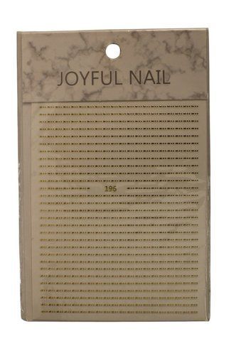 Смужки (стрічка) для нігтьового дизайну JOYFUL Nail, Золото 196 Gf-NAILJF-10 фото