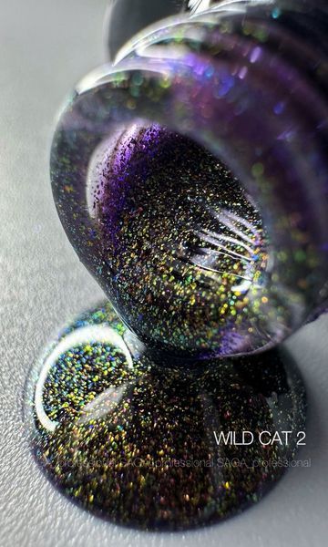 Гель-лак &laquo;котяче око&raquo; SAGA Professional Wild Cat gel polish #2, 9 мл SG-GWLD-02 фото