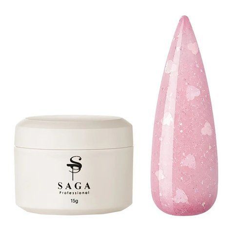 Гель для нарощування SAGA Professional Builder Gel Heart #03, 15 мл SAGA-HBG-03 фото