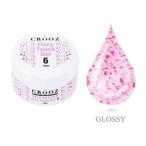 Гель для наращивания CROOZ BUILDER FLORA TOUCH GEL #6, 15 мл CR-FTOUCH-06 фото