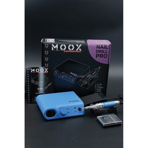Фрезер для манікюру і педикюру MOOX X100 45 000 об / хв, 70w, Sky blue Moox-100-SB фото