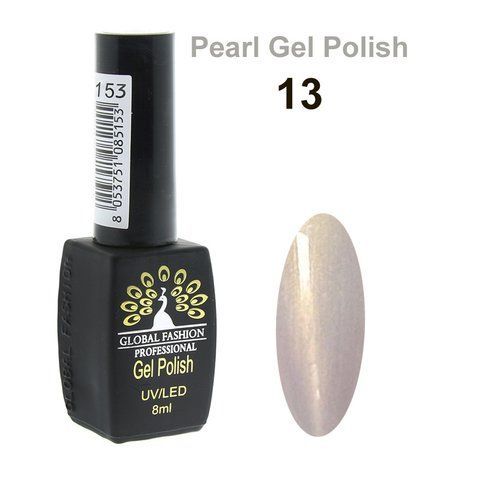 Гель-лак Global Fashion Pearl Gel Polish #13, 8 мл 23474 фото