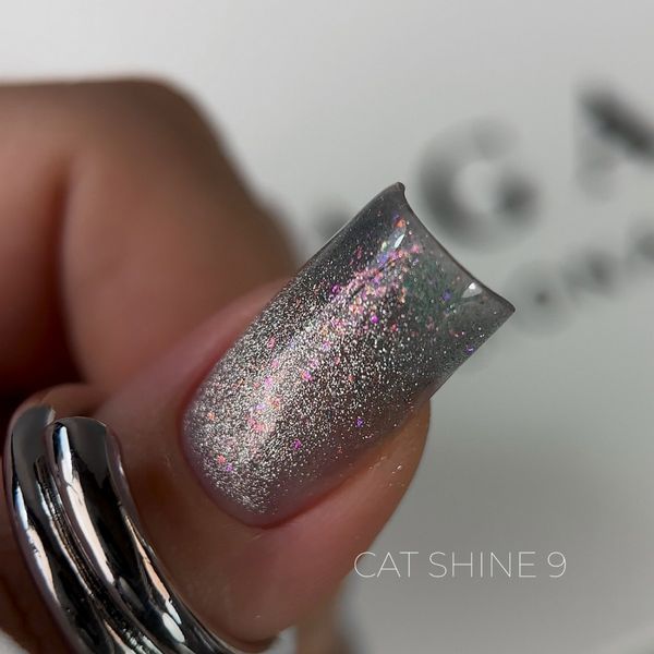 Гель-лак &laquo;котяче око&raquo; SAGA Professional Cat Shine gel polish #9, 9 мл SG-CSHA-09 фото
