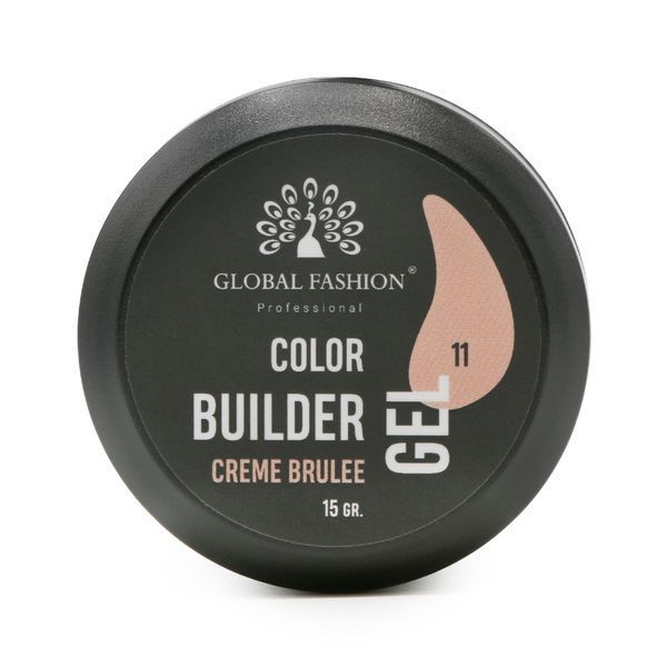 Гель для моделювання нігтів Global Fashion Color Builder Gel #11 Creme brulee, 15 г 19787 фото